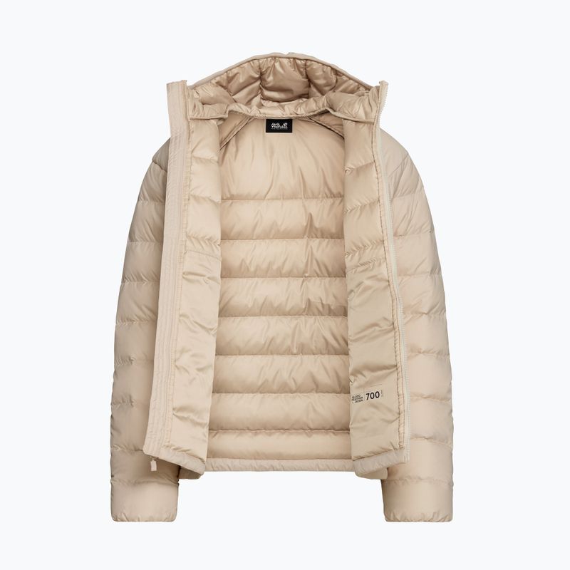 Women's down jacket Jack Wolfskin Wild Pass Down Hoody Rds oyster 8