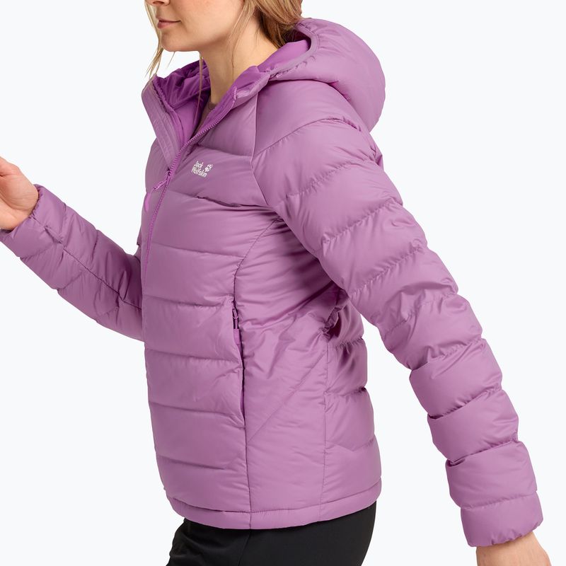 Women's down jacket Jack Wolfskin Wild Pass Down Hoody Rds vivid orchid 4