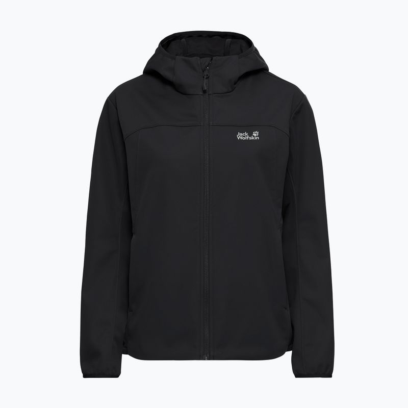 Women's softshell jacket Jack Wolfskin Windhain 2 Hoody black 7