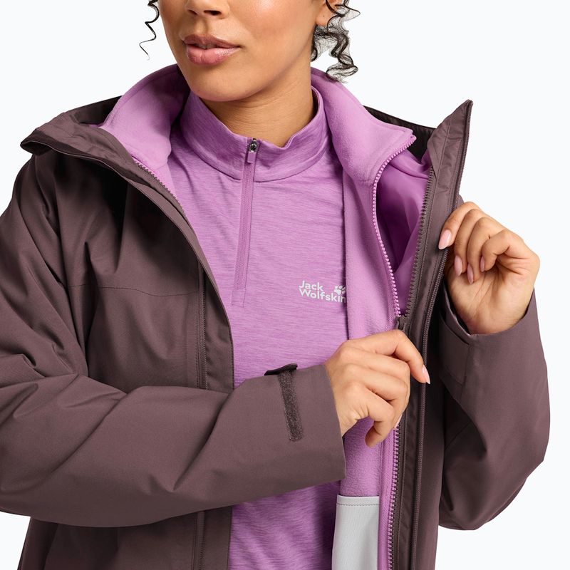 Women's 3-in-1 jacket Jack Wolfskin Moonrise 2 3IN1 sheer plum 8