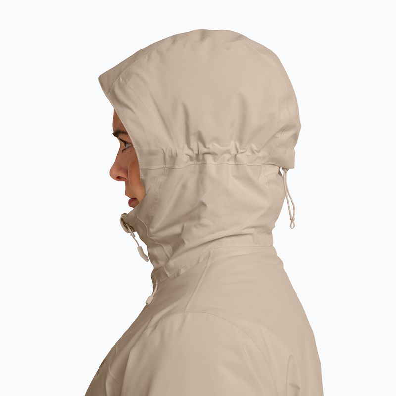 Women's rain jacket Jack Wolfskin Heidelstein 2 Ins oyster 4