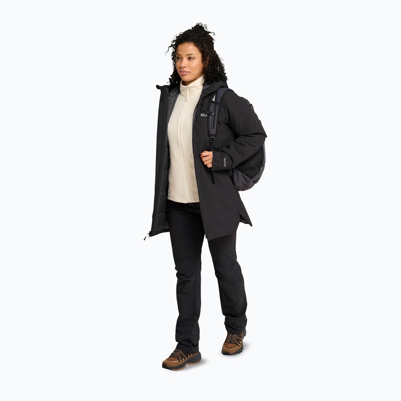 Women's rain jacket Jack Wolfskin Heidelstein 2 Ins black 2