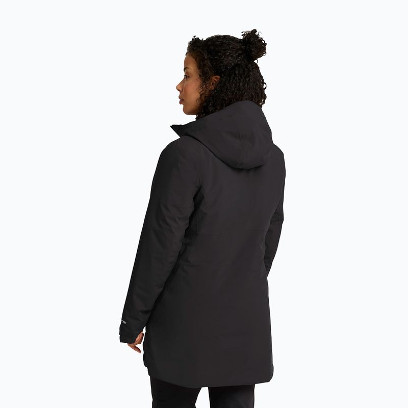 Women's rain jacket Jack Wolfskin Heidelstein 2 Ins black 3