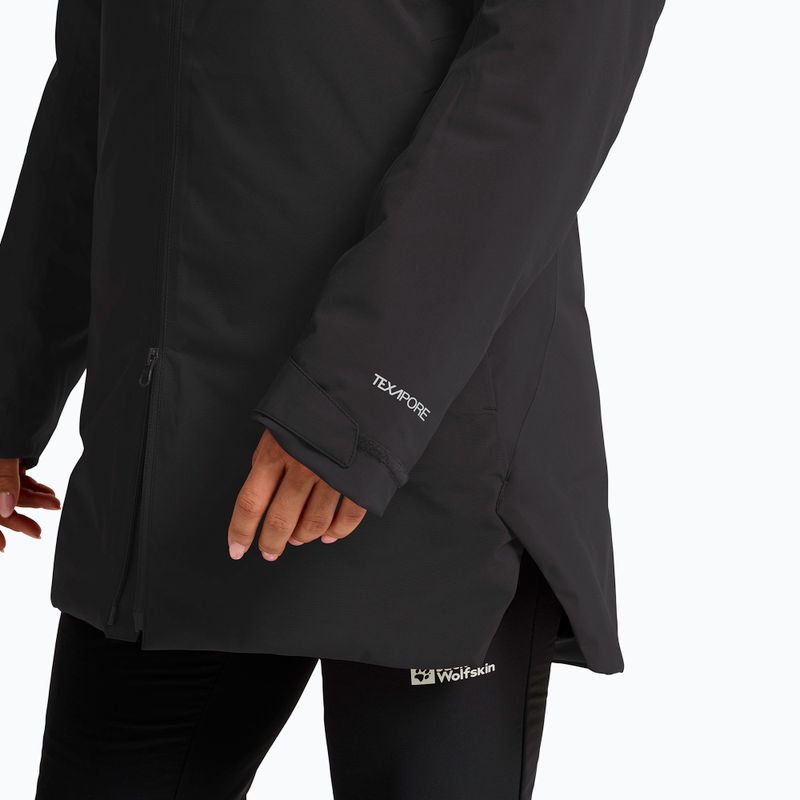 Women's rain jacket Jack Wolfskin Heidelstein 2 Ins black 5