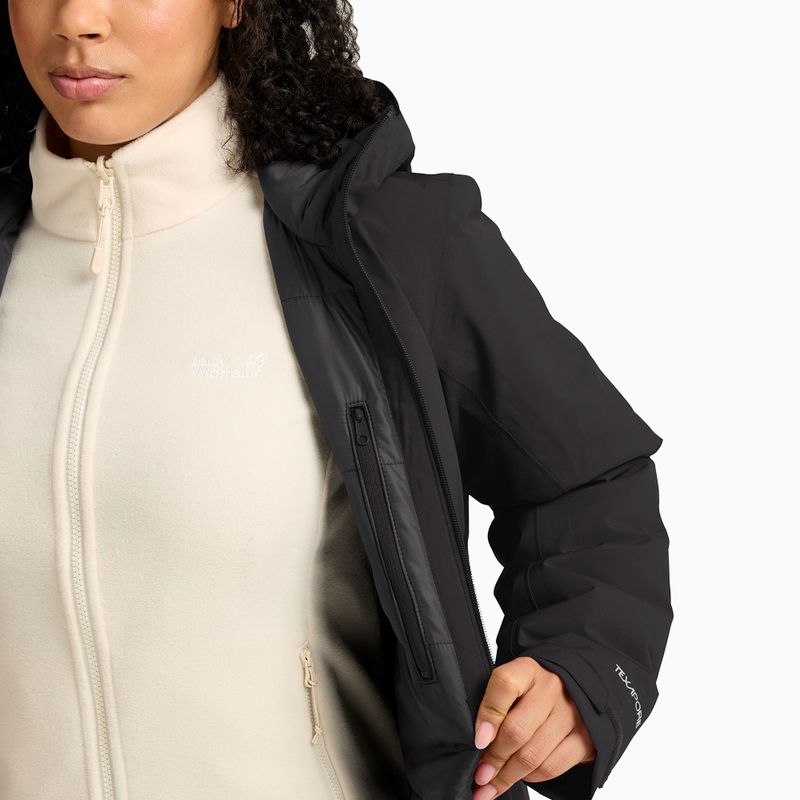 Women's rain jacket Jack Wolfskin Heidelstein 2 Ins black 6