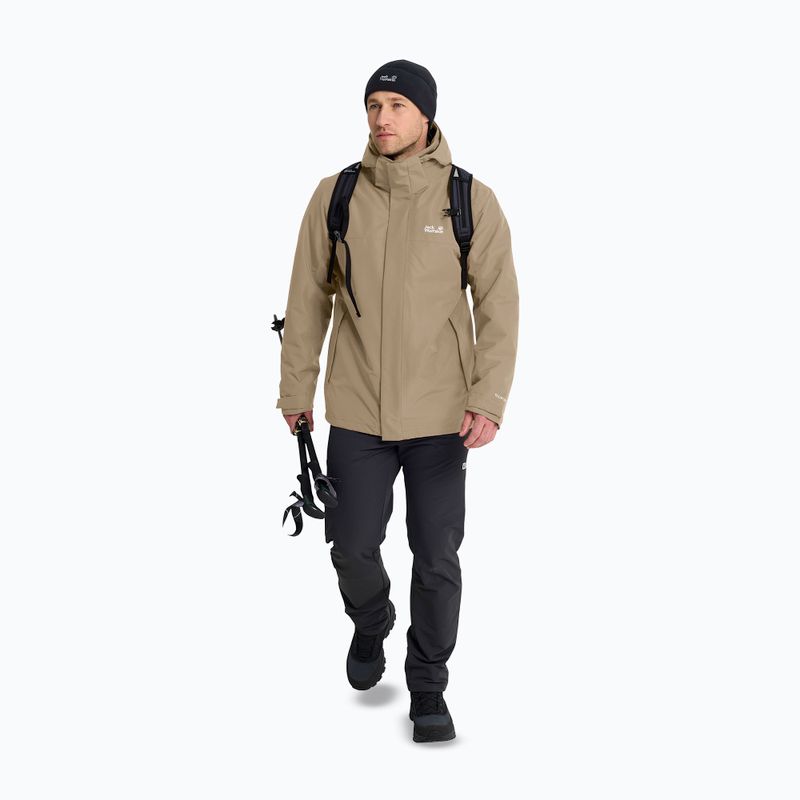 Men's 3-in-1 jacket Jack Wolfskin Stonelite 3In1 hazel wood 2