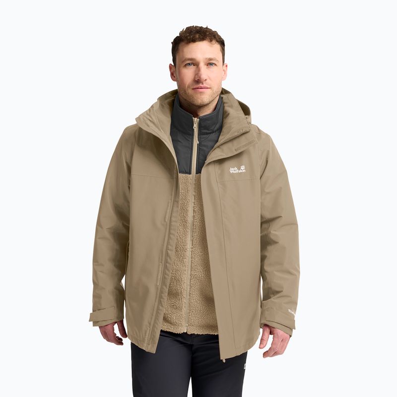 Men's 3-in-1 jacket Jack Wolfskin Stonelite 3In1 hazel wood 4