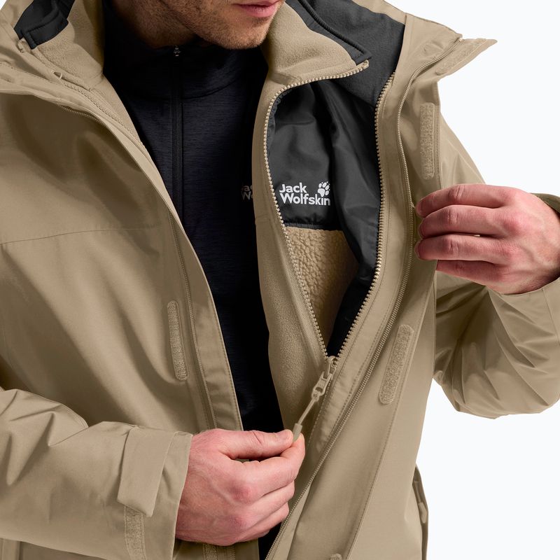 Men's 3-in-1 jacket Jack Wolfskin Stonelite 3In1 hazel wood 7
