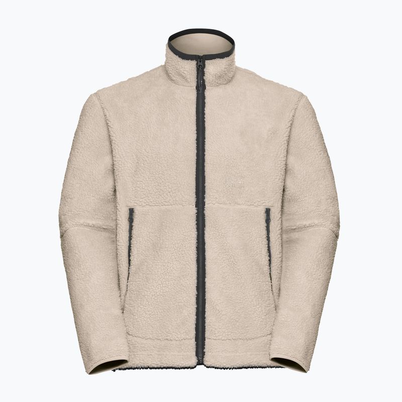 Men's fleece sweatshirt Jack Wolfskin Stone Lite oyster 7