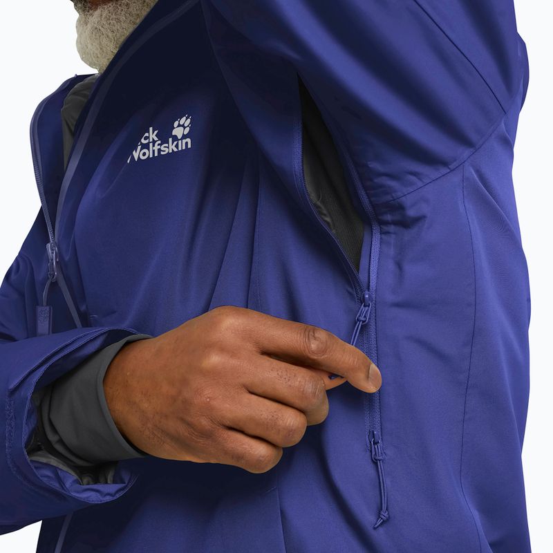 Men's down jacket Jack Wolfskin Icecape 2 l Down Ins Rds glow ink 4
