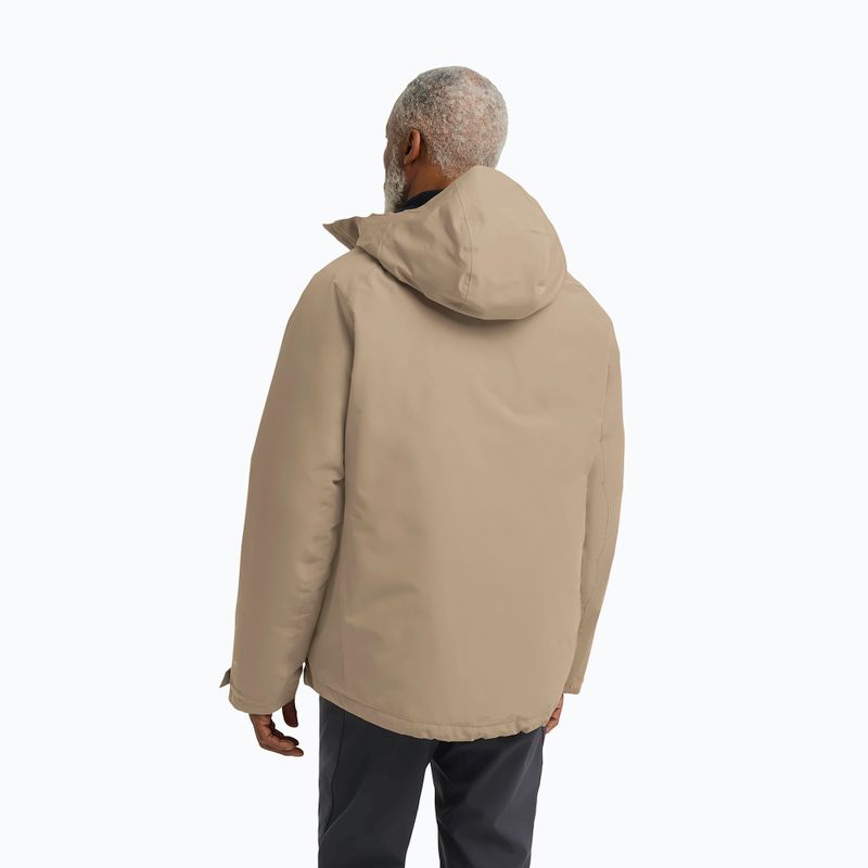 Men's down jacket Jack Wolfskin Icecape 2 l Down Ins Rds hazel wood 3