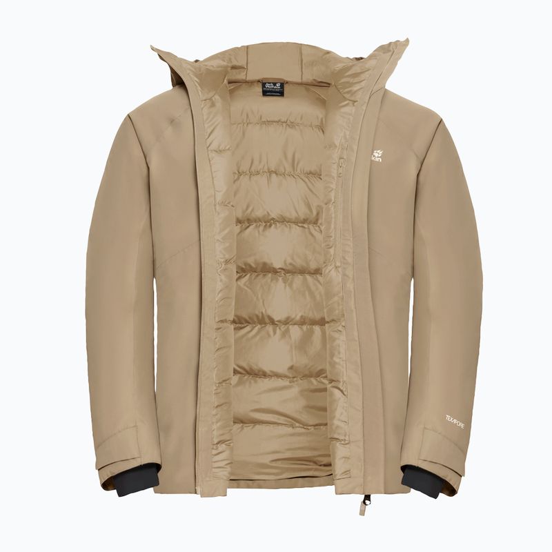Men's down jacket Jack Wolfskin Icecape 2 l Down Ins Rds hazel wood 9