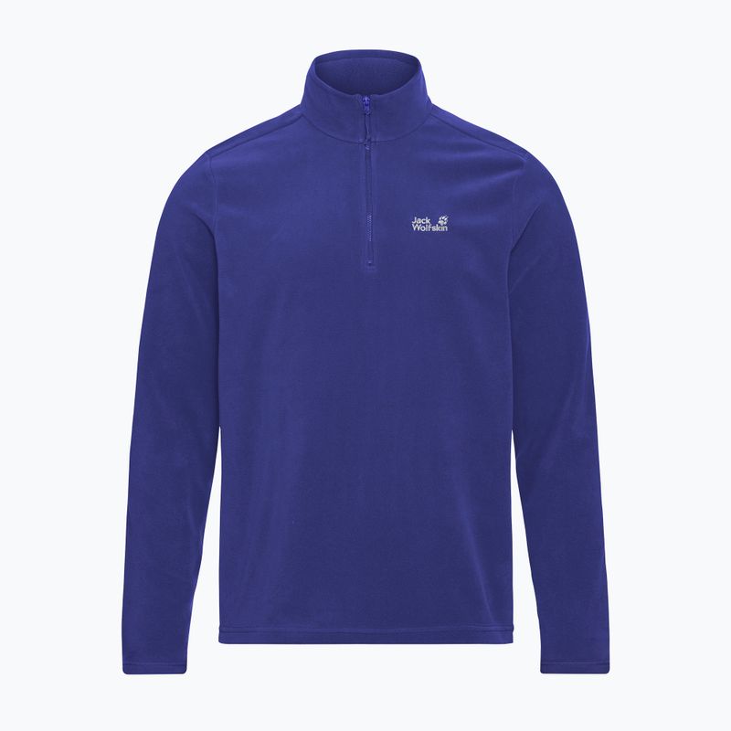 Men's fleece sweatshirt Jack Wolfskin Taunus 100 Full Zip glow ink 5