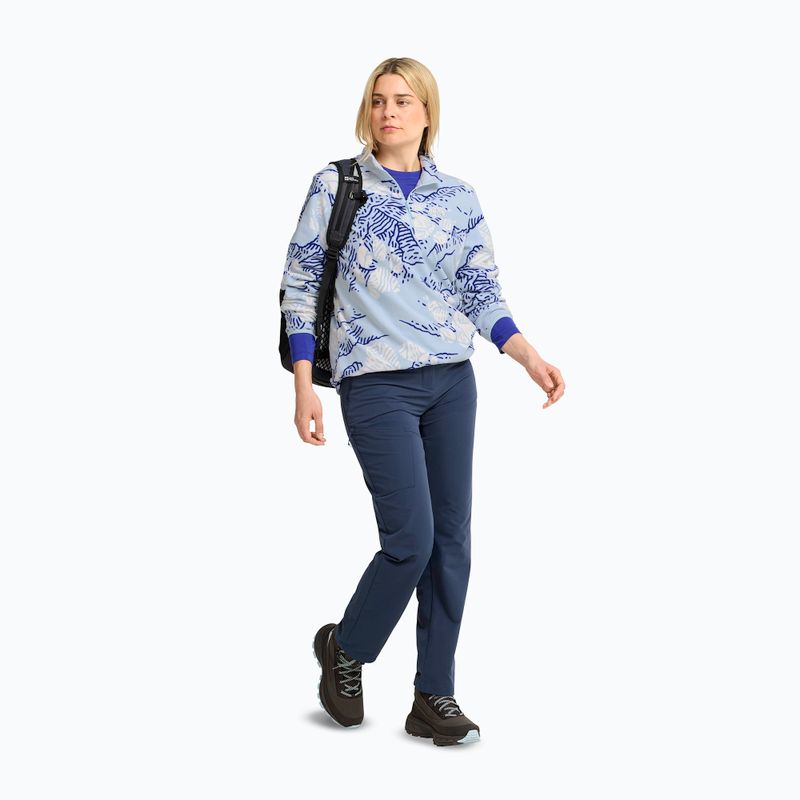 Women's fleece sweatshirt Jack Wolfskin Paw Era 100 Orint Half Zip paw crystal blue 2