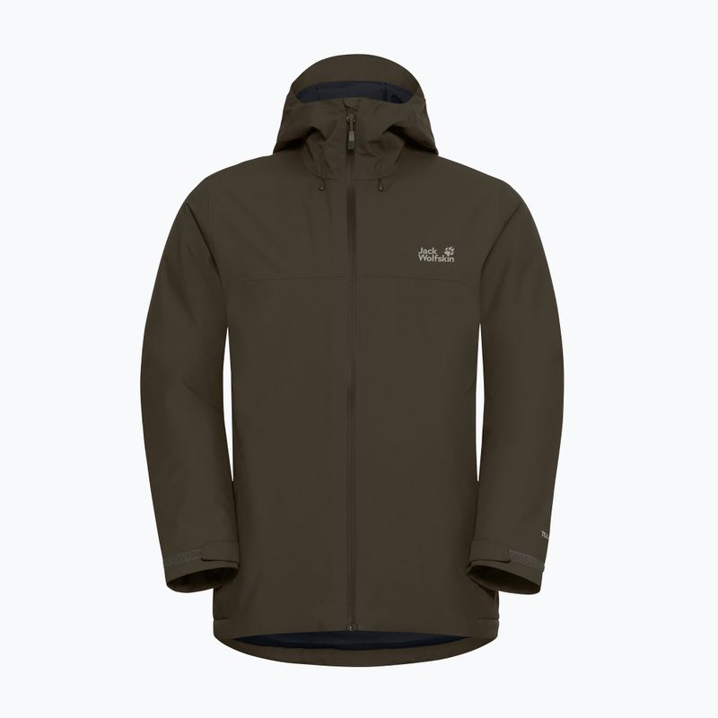 Men's insulated jacket Jack Wolfskin Wisper Ins obsidian moss 7