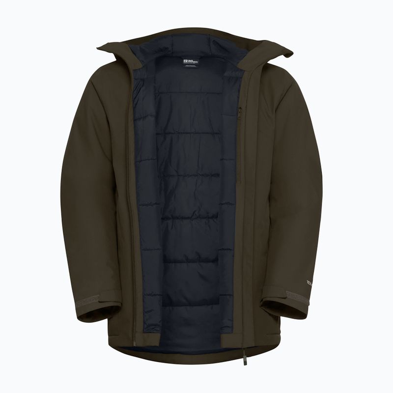 Men's insulated jacket Jack Wolfskin Wisper Ins obsidian moss 9