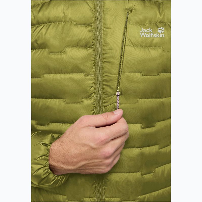 Men's down jacket Jack Wolfskin Passamani Down Hoody khaki green 3