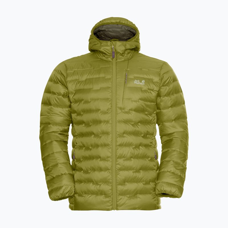 Men's down jacket Jack Wolfskin Passamani Down Hoody khaki green 6