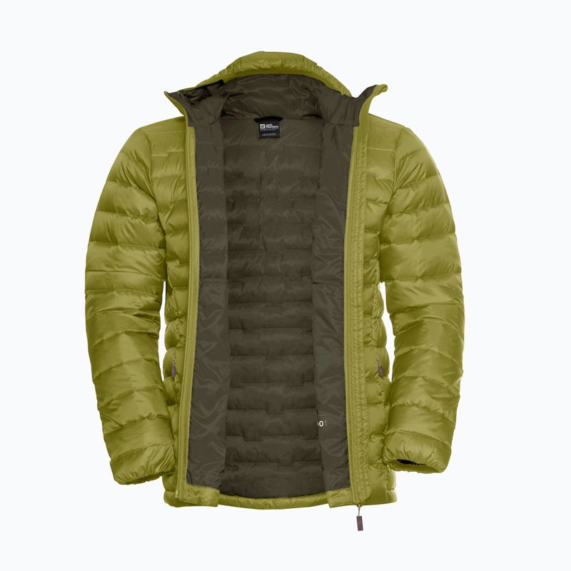 Men's down jacket Jack Wolfskin Passamani Down Hoody khaki green 8