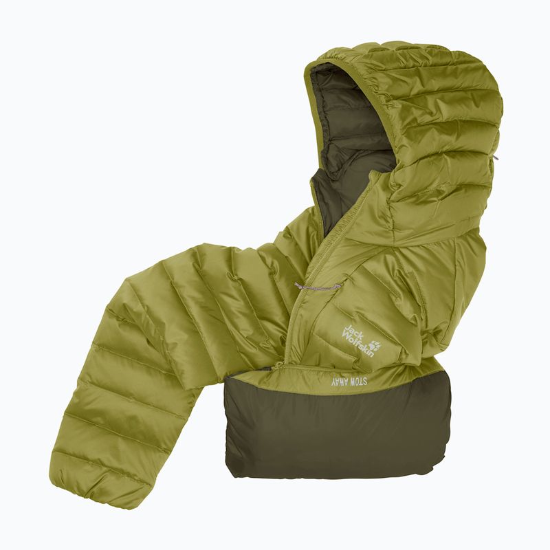 Men's down jacket Jack Wolfskin Passamani Down Hoody khaki green 9