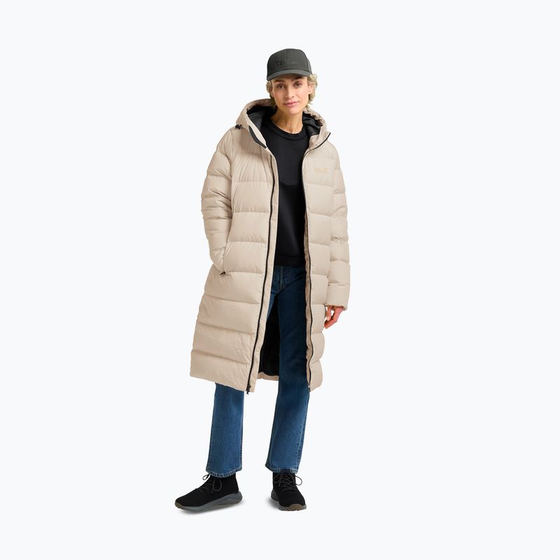 Women's down coat Jack Wolfskin Frozen Palace Coat oyster 3