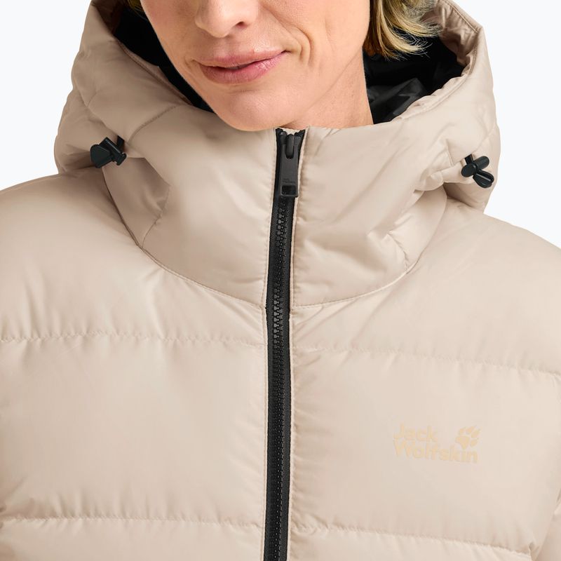 Women's down coat Jack Wolfskin Frozen Palace Coat oyster 4