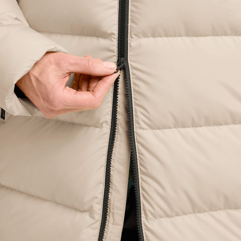 Women's down coat Jack Wolfskin Frozen Palace Coat oyster 6