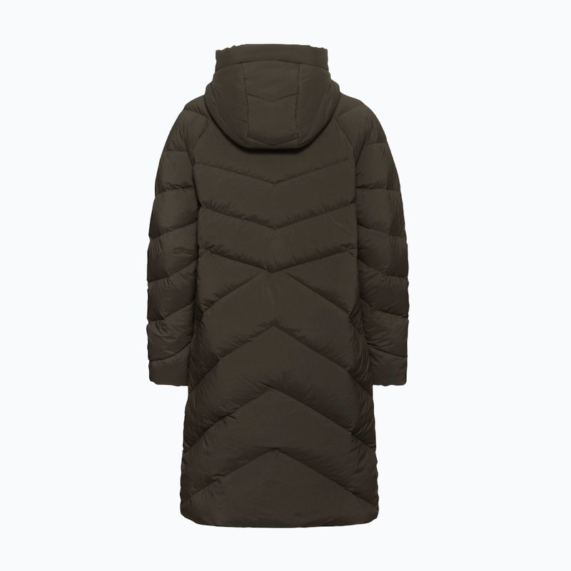 Women's down coat Jack Wolfskin Marienplatz Coat obsidian moss 7