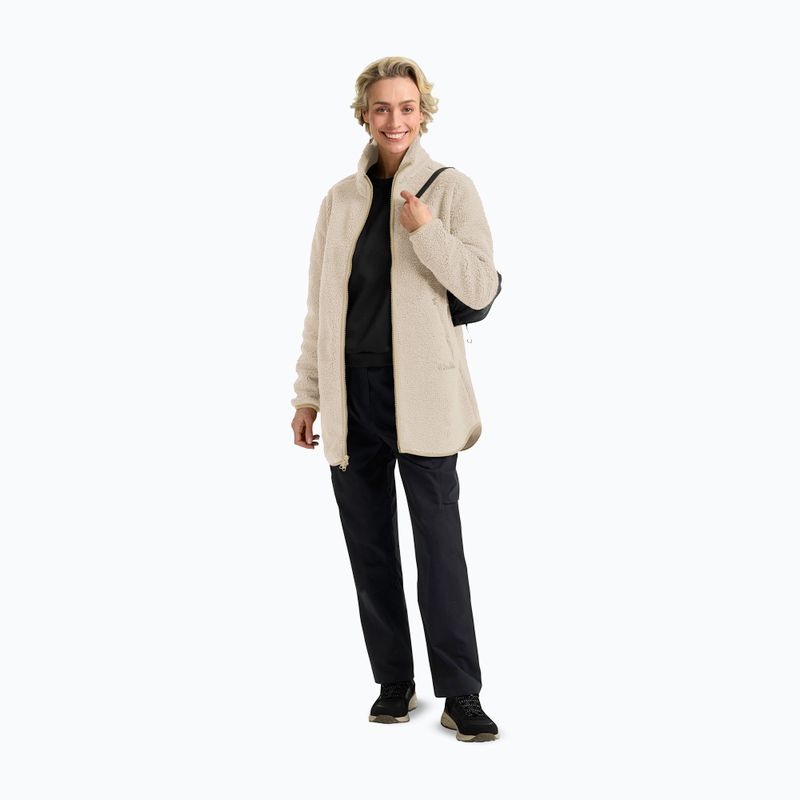 Women's fleece sweatshirt Jack Wolfskin High Curl Coat oyster 2