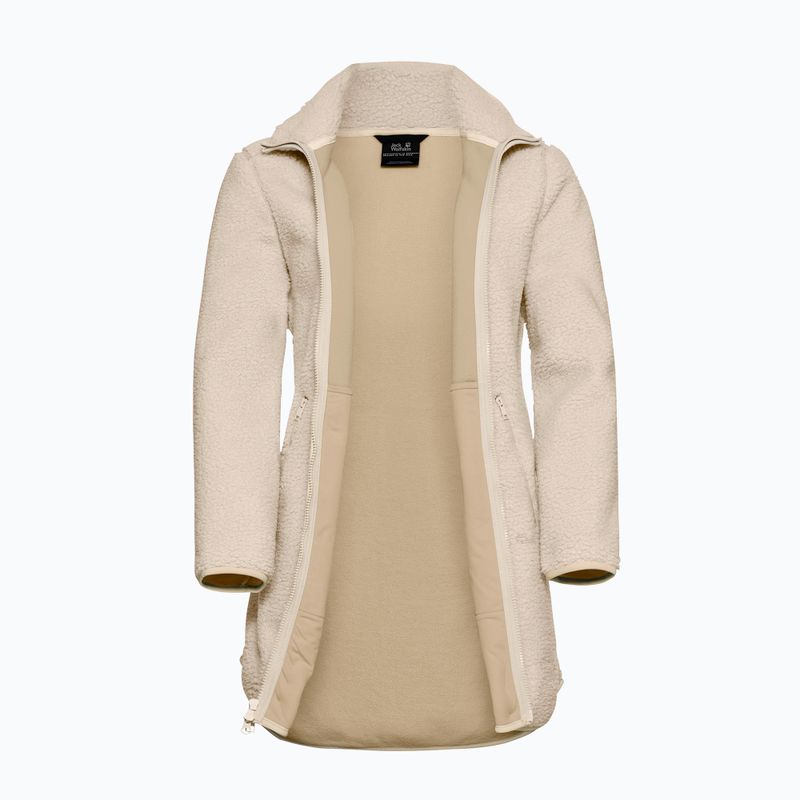 Women's fleece sweatshirt Jack Wolfskin High Curl Coat oyster 9