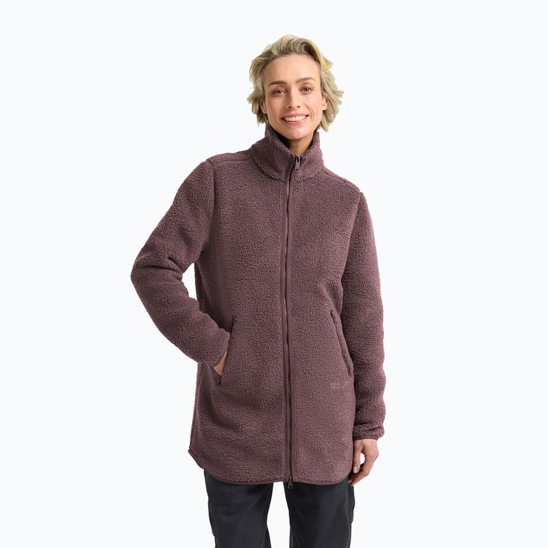 Women's fleece sweatshirt Jack Wolfskin High Curl Coat sheer plum