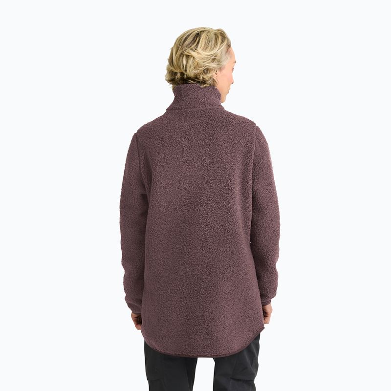 Women's fleece sweatshirt Jack Wolfskin High Curl Coat sheer plum 3