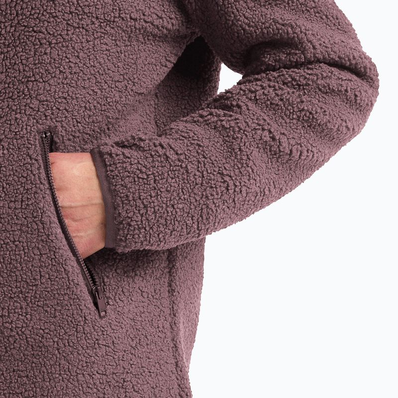 Women's fleece sweatshirt Jack Wolfskin High Curl Coat sheer plum 4
