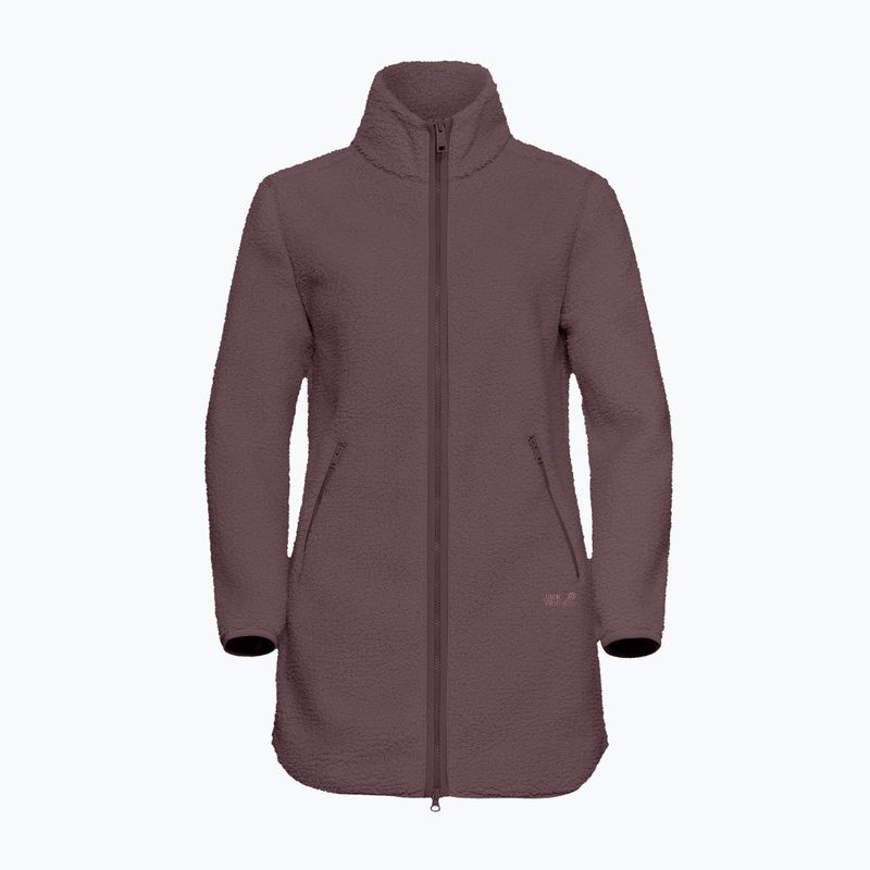 Women's fleece sweatshirt Jack Wolfskin High Curl Coat sheer plum 7