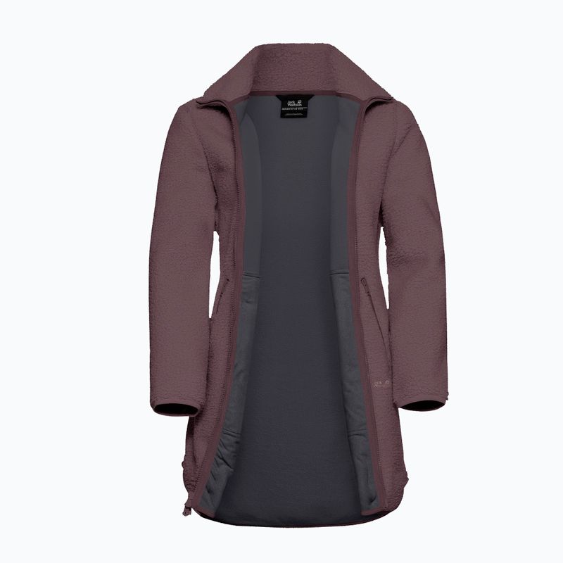 Women's fleece sweatshirt Jack Wolfskin High Curl Coat sheer plum 9