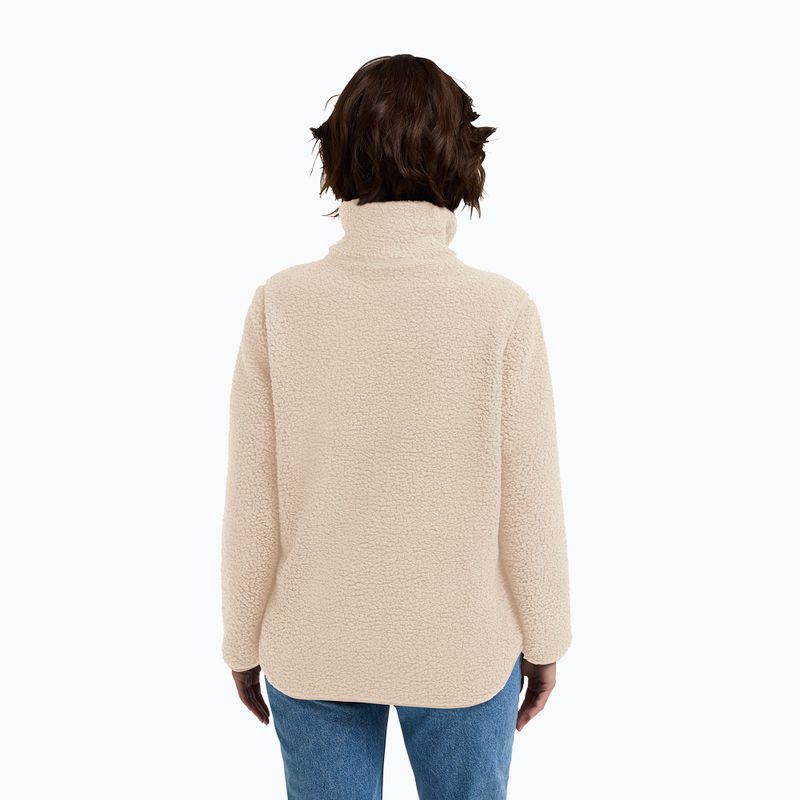 Women's fleece sweatshirt Jack Wolfskin High Curl oyster 3