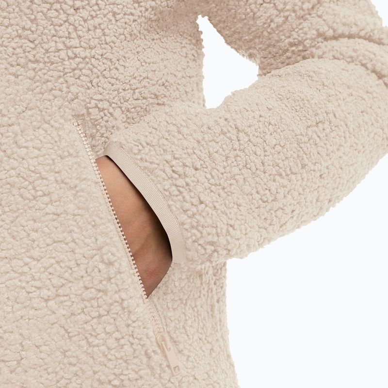 Women's fleece sweatshirt Jack Wolfskin High Curl oyster 5