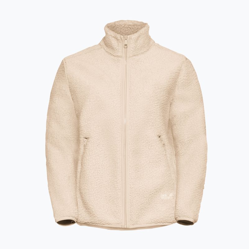 Women's fleece sweatshirt Jack Wolfskin High Curl oyster 7