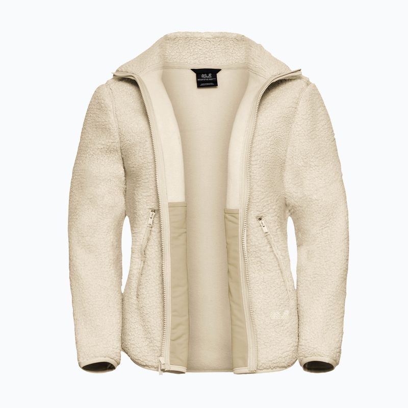 Women's fleece sweatshirt Jack Wolfskin High Curl oyster 9