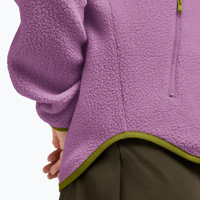 Women's fleece sweatshirt Jack Wolfskin Lite Curl Full Zip vivid orchid 6