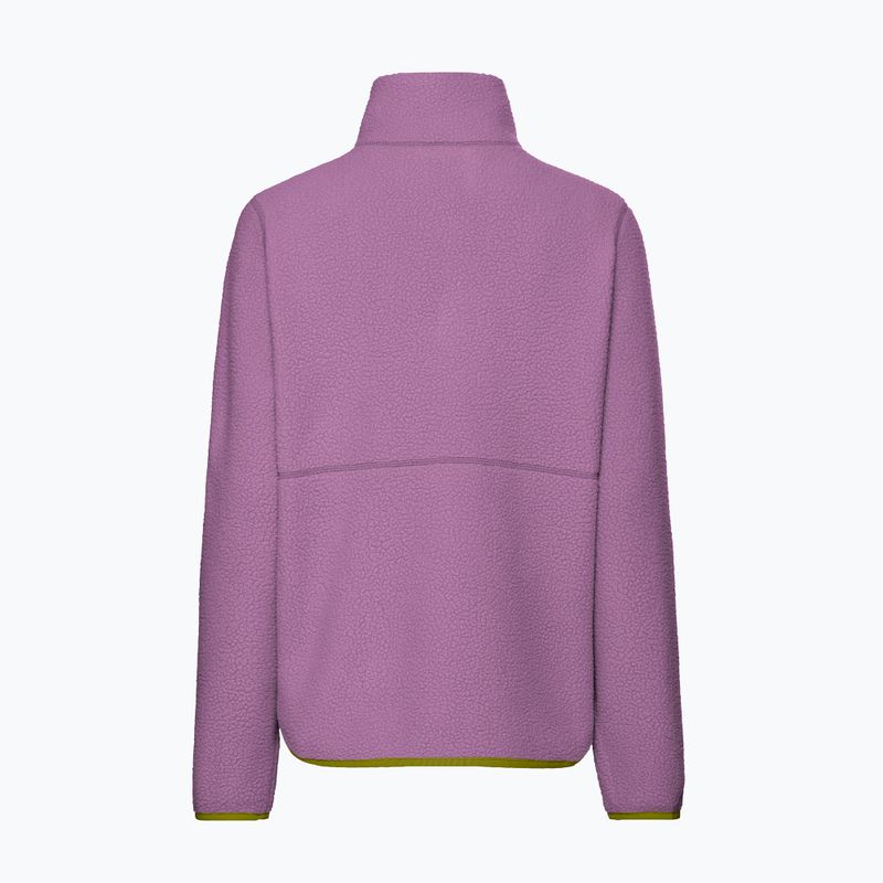 Women's fleece sweatshirt Jack Wolfskin Lite Curl Full Zip vivid orchid 8