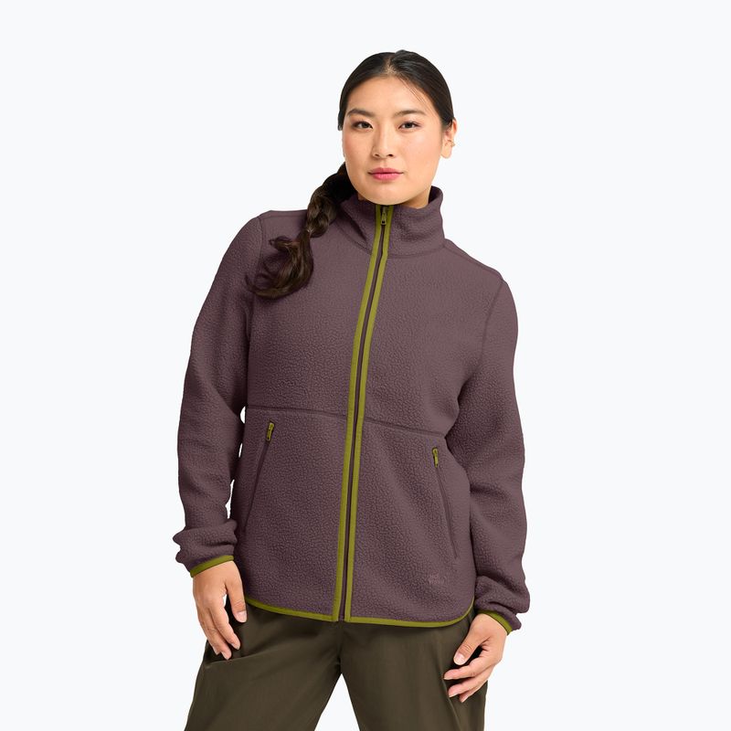 Women's fleece sweatshirt Jack Wolfskin Lite Curl Full Zip sheer plum