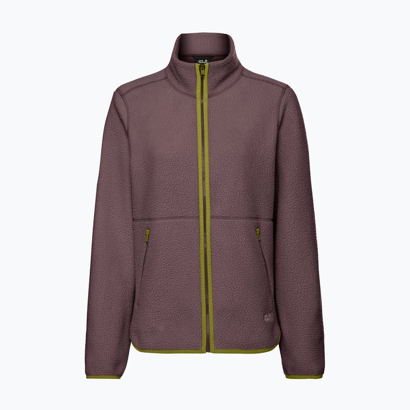 Women's fleece sweatshirt Jack Wolfskin Lite Curl Full Zip sheer plum 7