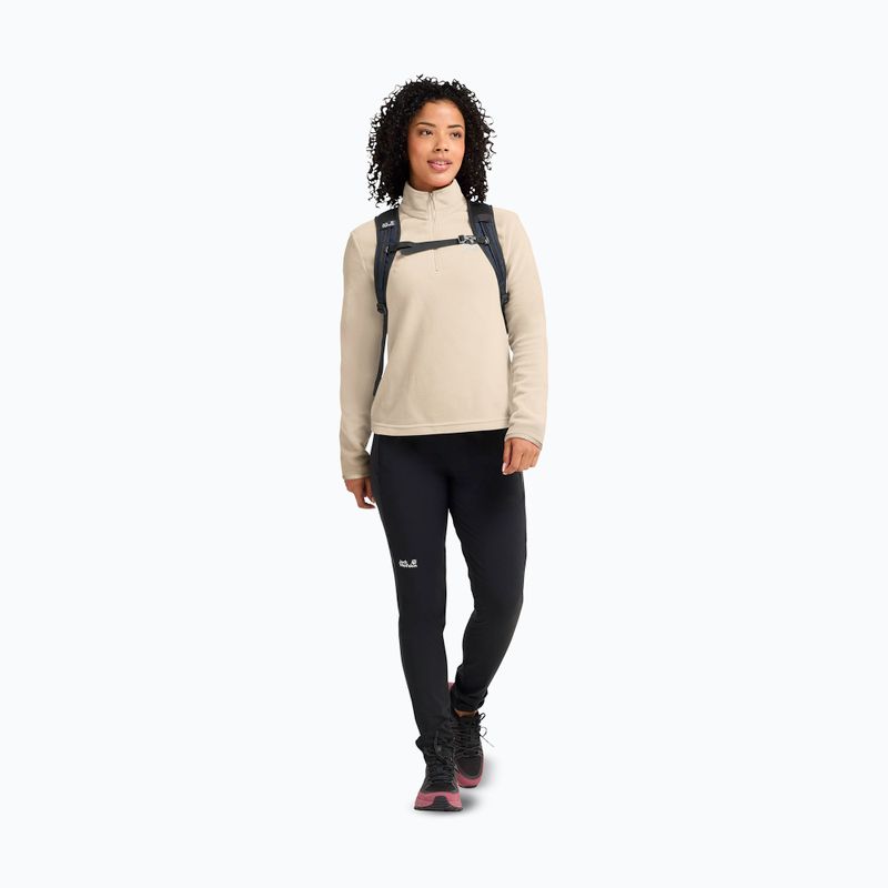 Women's fleece sweatshirt Jack Wolfskin Taunus 100 Half Zip oyster 2