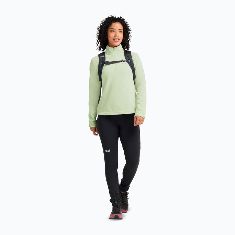 Women's fleece sweatshirt Jack Wolfskin Taunus 100 Half Zip melon 2