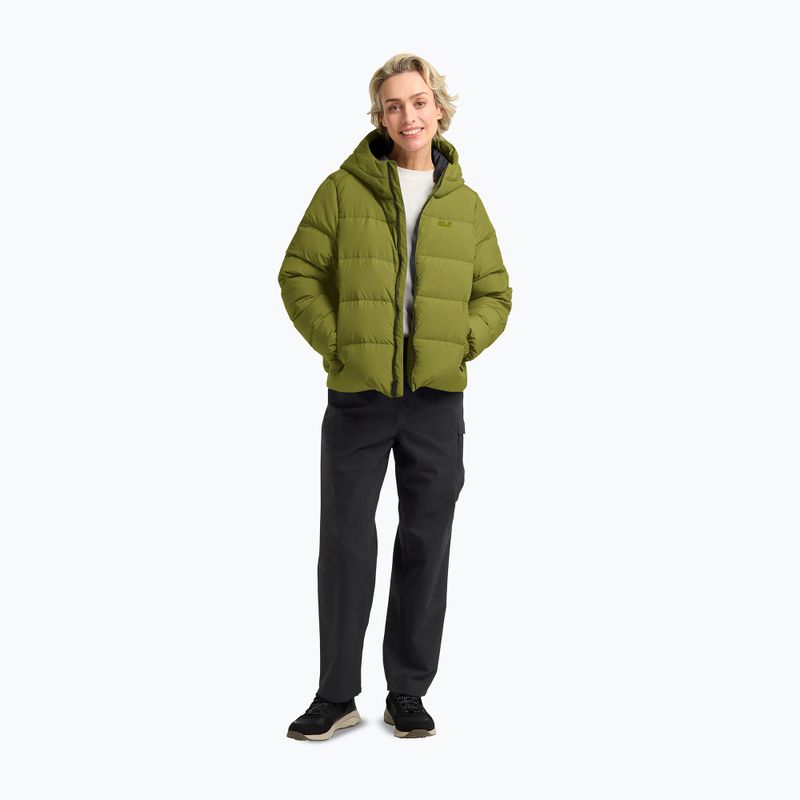 Women's down coat Jack Wolfskin Frozen Palace khaki green 2