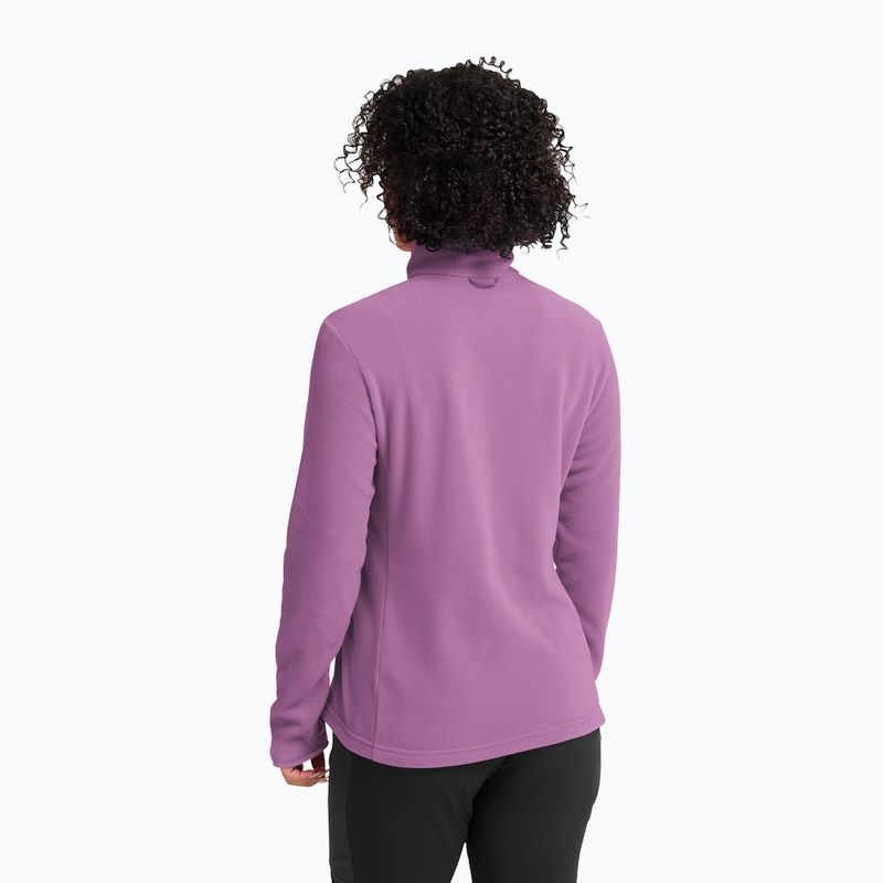 Women's fleece sweatshirt Jack Wolfskin Taunus 100 Full Zip vivid orchid 3