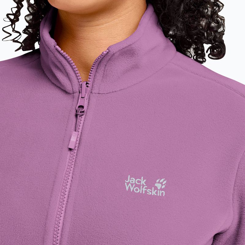Women's fleece sweatshirt Jack Wolfskin Taunus 100 Full Zip vivid orchid 4