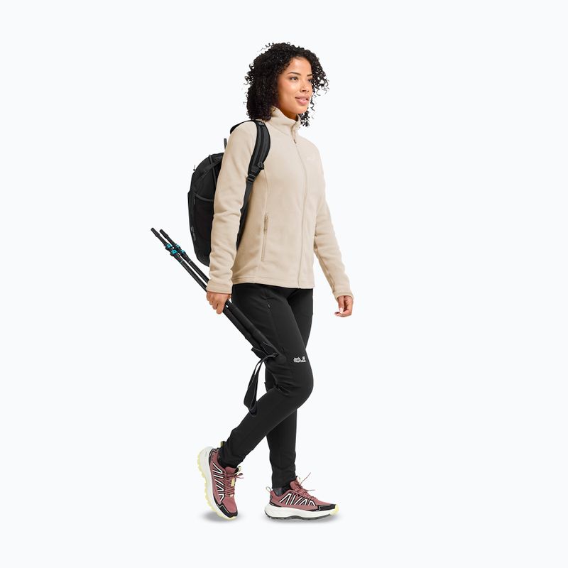 Women's fleece sweatshirt Jack Wolfskin Taunus 100 Full Zip oyster 2