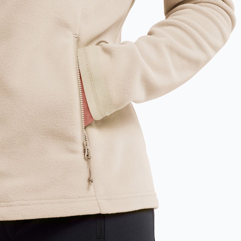 Women's fleece sweatshirt Jack Wolfskin Taunus 100 Full Zip oyster 5